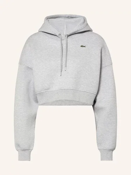Lacoste Oversized Mikina S Kapucí šedá