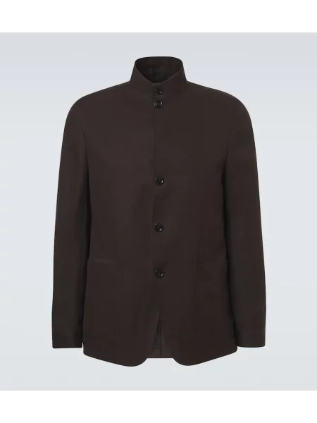 Geacă Zegna de in maro