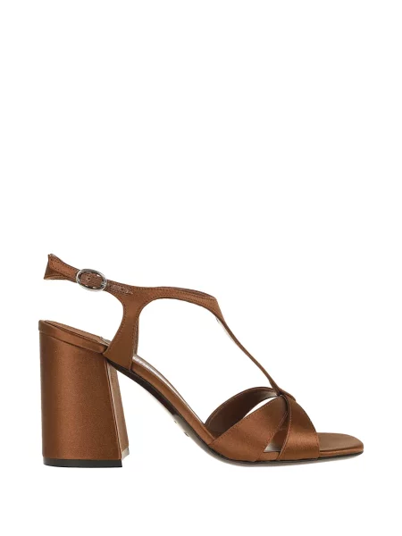 Pantofi cu toc Jimmy Choo cu bretele maro