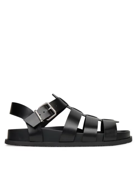 Basutės Tommy Jeans Tjw Fisherman Patent Sandal juoda