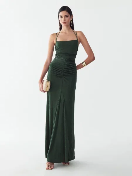 BWLDR Rochie Sofia închis verde