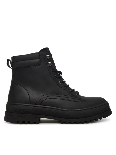 Кожени обувки Blauer IUKA мъжки черно