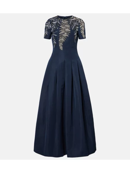 Obleka Oscar De La Renta modra