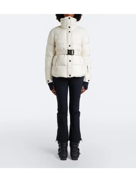 Cu centură geacă de schi Moncler Grenoble alb