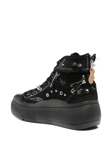 Sneakerși R13 cu platformă negru