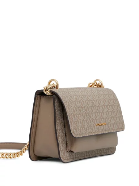 Portofel Michael Michael Kors cu volane plisat de lână negru