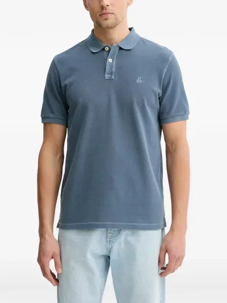 Tricou polo Marc O'polo cu broderie albastru