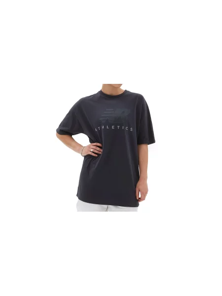 New Balance Athletics Oversized Tee Kobiety Koszulki New Balance Size: XS szary