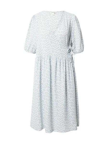 Monki Rochie Yoana albastru deschis / verde alb