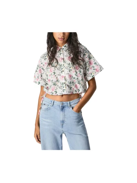 Koszula Pepe Jeans bez rękawów biała