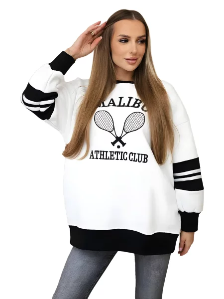 Malibu zateplená mikina + černá bílá