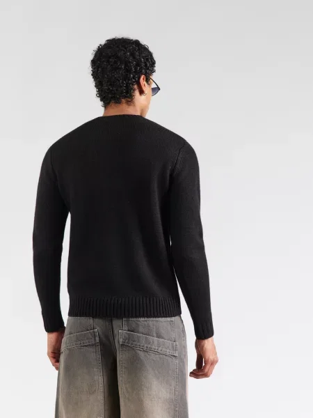 REPLAY Pulover Masche negru alb