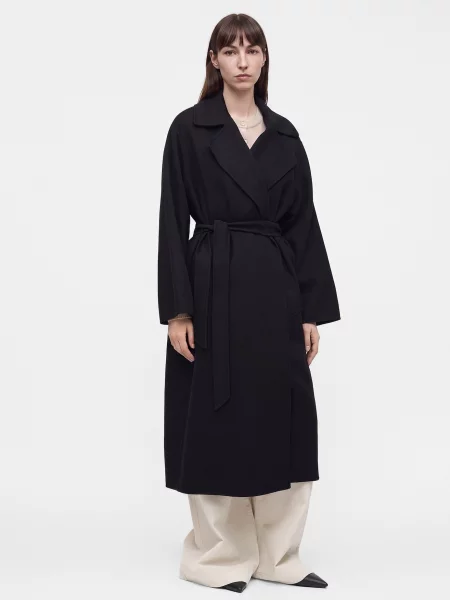 Weekend Max Mara Prechodný kabát DOPEROSO' čierna
