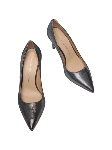 Pantofi cu toc Stuart Weitzman argintiu