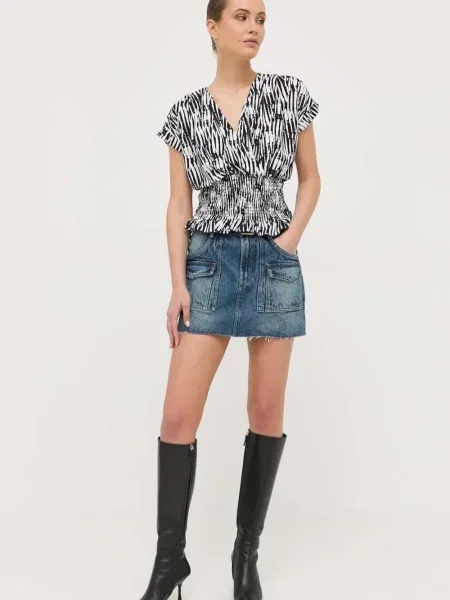 Fustă din denim Miss Sixty albastru