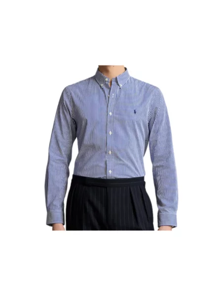 Koszula Polo Ralph Lauren popelinowa niebieska