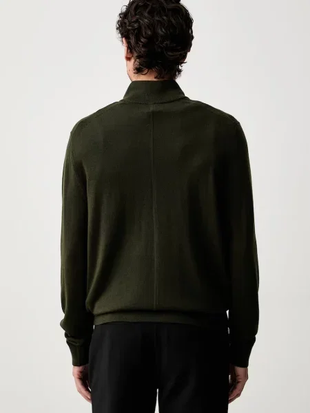 Calvin Klein sweter wełniany zielony