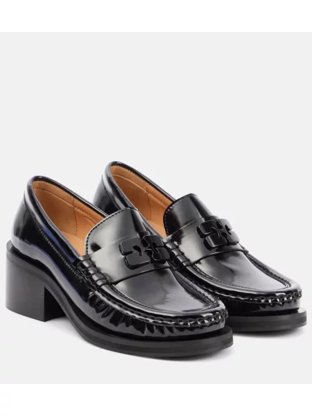 Pantofi cu toc Ganni negru