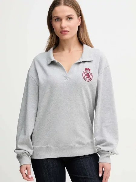Суитчър Tommy Hilfiger с апликация сиво