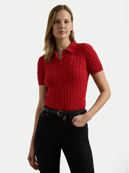 LAUREN RALPH LAUREN Пуловер червен