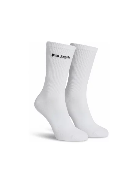 Hímzett zokni Palm Angels fehér