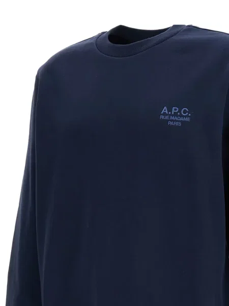 Pulover A.p.c. cu broderie albastru