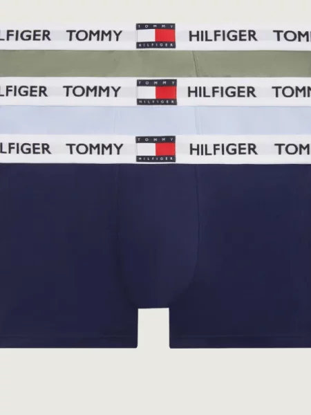 Tommy Hilfiger Underwear Boxeri bleumarin / albastru pastel / kaki alb