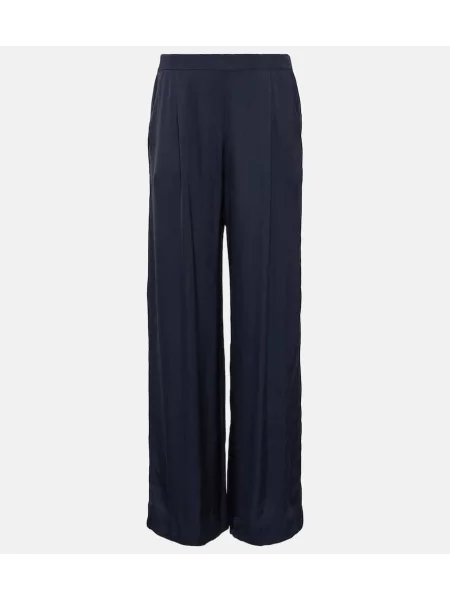 Pantaloni Velvet din satin gri