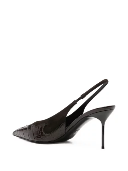 Pantofi cu toc Paris Texas slingback maro