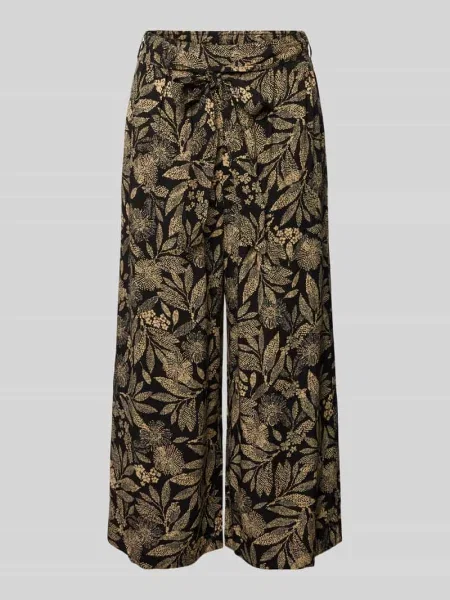 Kuloty z z wiązanym paskiem Apricot czarne