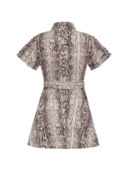 Rochie mini Cara Cara cu imagine cu model piele de șarpe