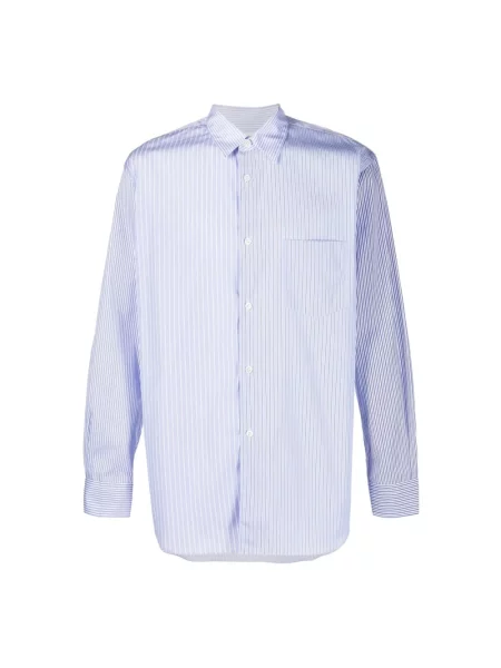 Koszula Comme Des Garcons w paski niebieska