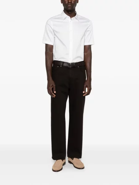 Cămașă Emporio Armani scurtă alb