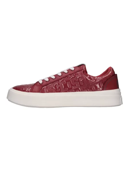 Sneakersy Gcds skórzane czerwone