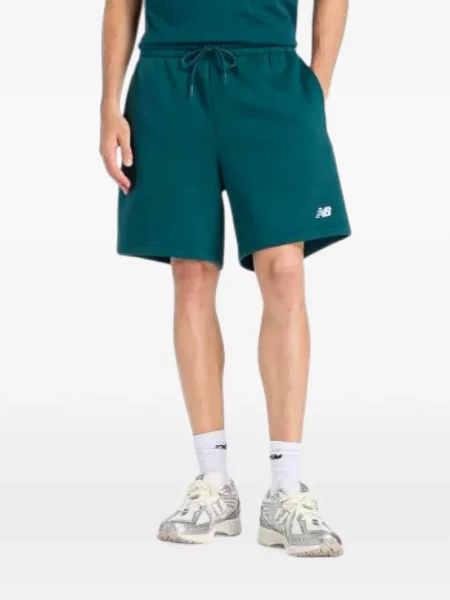 Fleece μικρός αθλητικά σορτς New Balance με κορδόνι μαύρο
