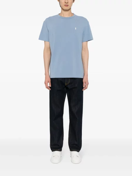 Mini plátěné polotričko Polo Ralph Lauren s výšivkou červené