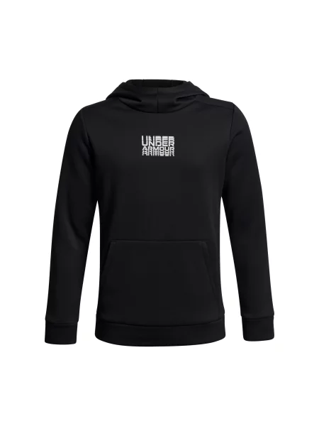Bluza z kapturem dla dzieci Under Armour Fleece Retro Graphic biała