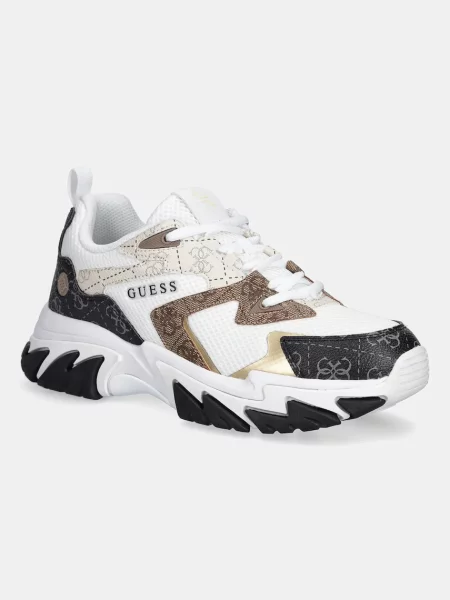 Sneakerși Guess alb