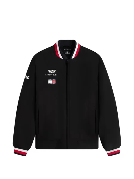 Geacă bomber Tommy Hilfiger cu broderie negru