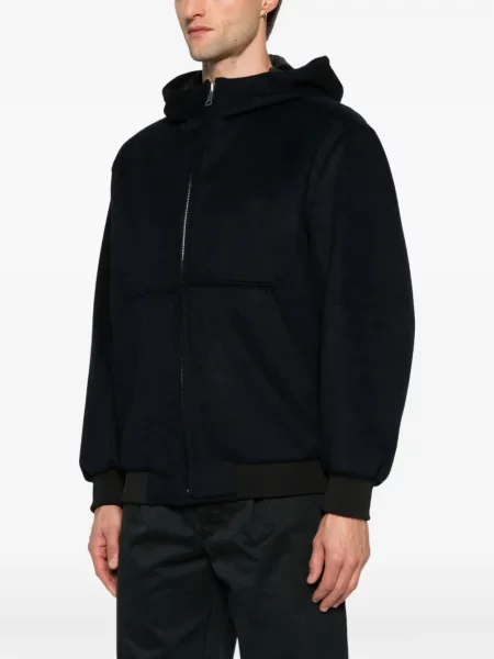 Geacă Yes London cu glugă albastru