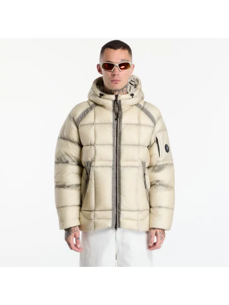 Jacheta C.P. Company D.D. Shell Hooded Puffer Jacket Silver Birch XXL