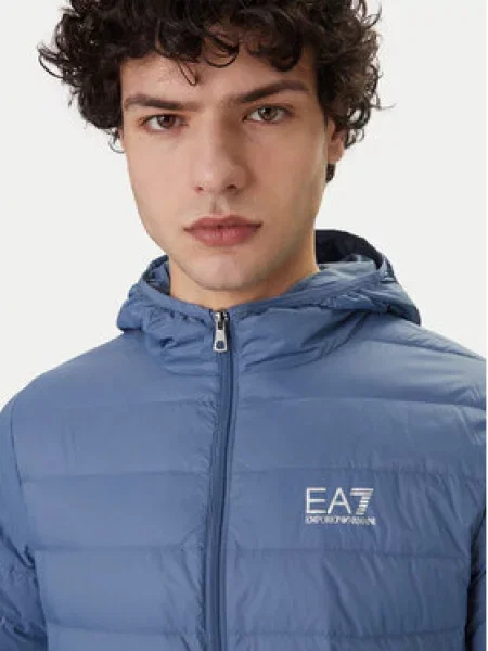 Vatovaná bunda Emporio Armani modrá
