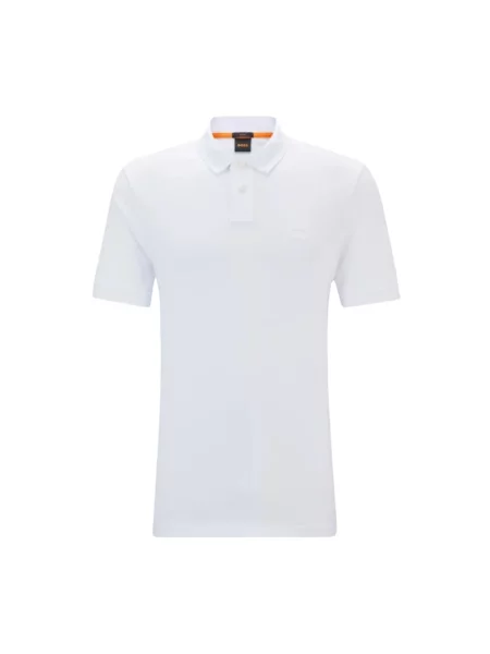 Boss Koszulka Polo Z Piki Passenger Slim Fit blau biała