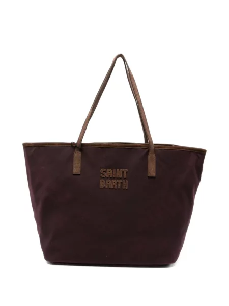 Geantă shopper Mc2 Saint Barth cu autograf roșu