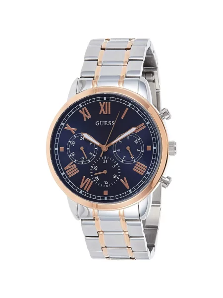 Lniany zegarek Guess żółty