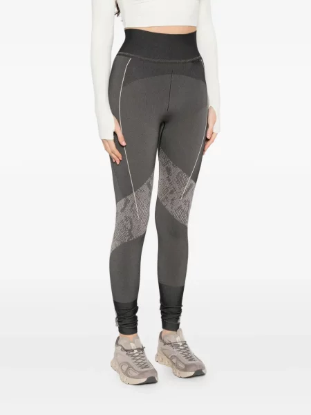 Панталон Adidas By Stella Mccartney с принт със змийски принт черно