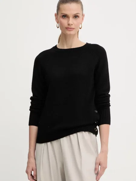 Pulover s primesjo volne Silvian Heach PICOULANE črna