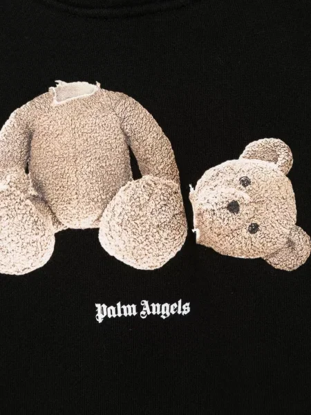 Bluza z kapturem dziecięca Palm Angels czarna