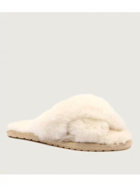 EMU Australia De piele papuci de casă Mayberry bej