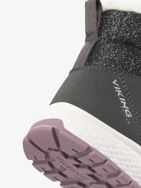 Viking Kids gyerek téli cipő Equip Glitter Warm WP 2V szürke